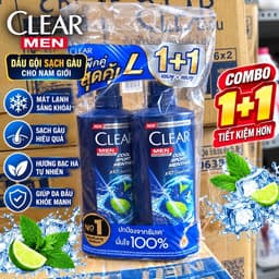 [CHUẨN THÁI] COMBO 2 DẦU GỘI CLEAR MEN THÁI LAN 350ml/chai BẠC HÀ 3