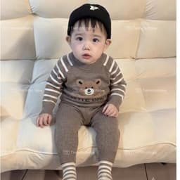 Bộ len sơ sinh nhiều mẫu cho bé trai bé gái hàng quảng châu 6-13kg 2