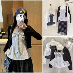 SET ÁO HAI DÂY MIX CARDIGAN THU ĐÔNG XINH XẮN TRẺ TRUNG.CLOTHING MA650066 3