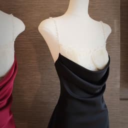 (Dmina) Váy Lụa Hai Dây Ngắn phối viền ren đá ngực quyến rũ tôn dáng sang chảnh 9