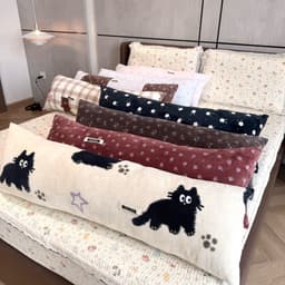 Gối ôm dài nỉ nhung size 30*105 siêu to ôm là thích chất nỉ nhung mền mịn 3