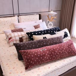 Gối ôm dài nỉ nhung size 30*105 siêu to ôm là thích chất nỉ nhung mền mịn 1