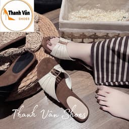 (X0195)Dép cao gót 3 phân phối khoá bản ngang  _Size 35/39_Thanh Vân Shoes_Cao gót/Dép nữ Hottrend 1
