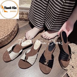 (X0195)Dép cao gót 3 phân phối khoá bản ngang  _Size 35/39_Thanh Vân Shoes_Cao gót/Dép nữ Hottrend 4