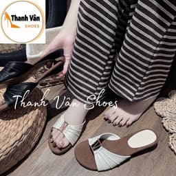 (X0195)Dép cao gót 3 phân phối khoá bản ngang  _Size 35/39_Thanh Vân Shoes_Cao gót/Dép nữ Hottrend 2