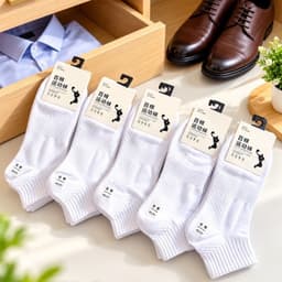 Tất Nam Chất Cotton Mềm Mại Êm Chân 2 Màu Đen Trắng 4