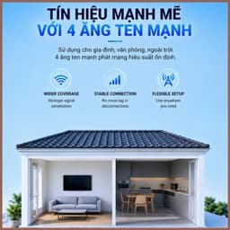 Cục Phát Wifi Từ Sim 4G, Wifi 6 C8 Tốc Độ Cao 300Mbps- 4 Râu Ăng Ten Siêu Khoẻ 2