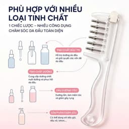 Lược Chải Tinh Dầu Dưỡng Chất Trực Tiếp Vào Da Đầu ,dưỡng tóc dưỡng da đầu( A tài) 4