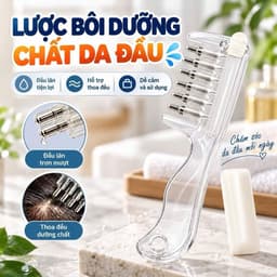 Lược Chải Tinh Dầu Dưỡng Chất Trực Tiếp Vào Da Đầu ,dưỡng tóc dưỡng da đầu( A tài) 1