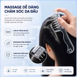 Lược Chải Tinh Dầu Dưỡng Chất Trực Tiếp Vào Da Đầu ,dưỡng tóc dưỡng da đầu( A tài) 2