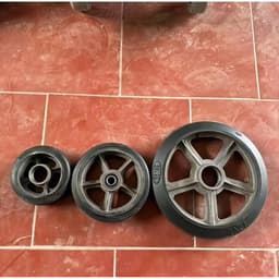 "Bánh xe cao su đúc lõi gang 250 siêu bền, tải trọng cao" 5