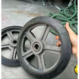 "Bánh xe cao su đúc lõi gang 250 siêu bền, tải trọng cao" 2