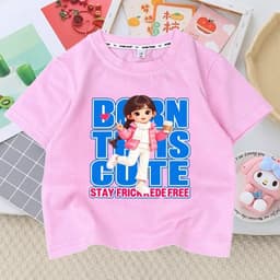 Áo thung in hình 3D bé gái CuTe dành cho bé gái đủ size từ 10kg - 38kg 6