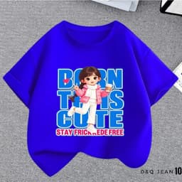 Áo thung in hình 3D bé gái CuTe dành cho bé gái đủ size từ 10kg - 38kg 4