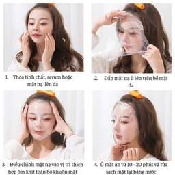 Mặt Nạ Ni Lông Ủ Tê Màng Dưỡng Ẩm Chất Liệu Pe An Toàn Combo 100 Miếng 3