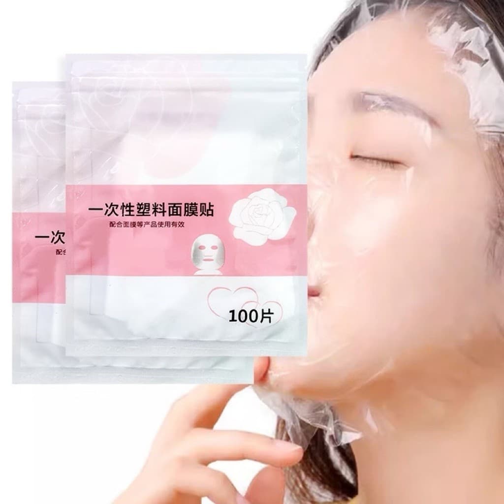 Mặt Nạ Ni Lông Ủ Tê Màng Dưỡng Ẩm Chất Liệu Pe An Toàn Combo 100 Miếng