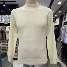 Áo len nam Owen màu be cổ tròn regular fit ALC266516_BE 4