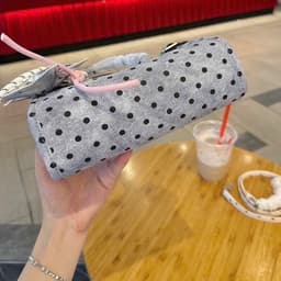 Túi Xách Nữ Họa Tiết Chấm Bi Đính Sao Bạc Phong Cách Hàn Quốc, Túi Mini Kèm Quai Đeo Chéo Dễ Thương 7