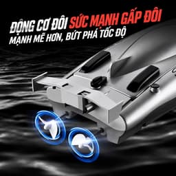 Thuyền đua  [ RC ]điều khiển từ xa tốc độ cao thân thuyền 32cm chống nước kín toàn diện, pin sạc lớn 5
