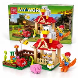 Đồ chơi lắp ráp my word 340 chi tiết , có khay đựng ,đồ chơi xếp hình , phát triển trí tuệ 3