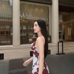 Đầm hai dây body hoa loang màu dáng dài tôn dáng quyến rũ 3