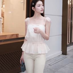 Set áo cánh tiên quần jeans loe trẻ trung ứng dụng dễ mặc 4