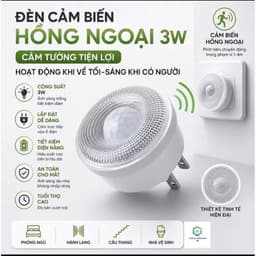 Đèn Cảm Biến Hồng Ngoại tự động sáng khi trời tối có cảm biến người phù hợp lắp cầu thag ,phòng ngủ… 6