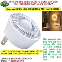 Đèn Cảm Biến Hồng Ngoại tự động sáng khi trời tối có cảm biến người phù hợp lắp cầu thag ,phòng ngủ… 5