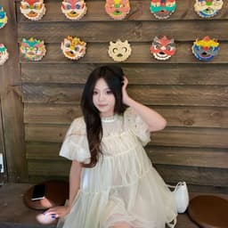 Áo Babydoll Lưới Phối Ren Mềm Tay Phồng Dễ Thương Kieupham.shop 5