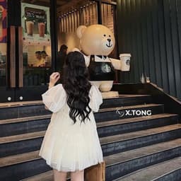 Áo Babydoll Lưới Phối Ren Mềm Tay Phồng Dễ Thương Kieupham.shop 4