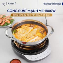 Bếp từ đơn lõi đồng KAIYO model KIH-426 hàng chính hãng bảo hành 2 năm 3
