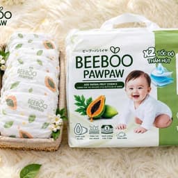 Tã /Bỉm Beeboo PawPaw Công Nghệ Nhật Bản Tã Dán Tã Quần Thoáng Khí Cho Bé Đủ Size 2