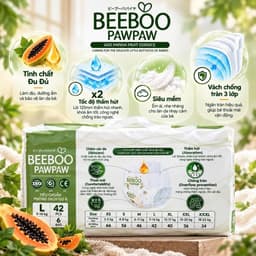 Tã /Bỉm Beeboo PawPaw Công Nghệ Nhật Bản Tã Dán Tã Quần Thoáng Khí Cho Bé Đủ Size 3