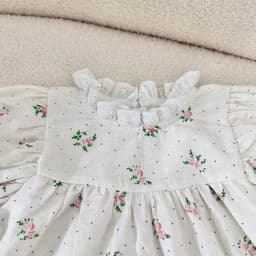 Áo baby doll phối cổ ren cho bé gái 2