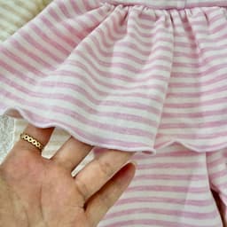 Quần legging cotton zip phối tùng váy cho bé gái 2