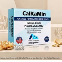Canxi Hữu Cơ Nhập Mỹ CALKAMIN D3K2 Giúp Xương, Răng Chắc Khỏe, Hỗ Trợ Phát Triền Chiều Cao( Hộp 30 viên) 2