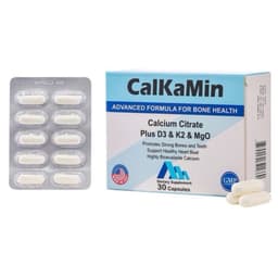 Canxi Hữu Cơ Nhập Mỹ CALKAMIN D3K2 Giúp Xương, Răng Chắc Khỏe, Hỗ Trợ Phát Triền Chiều Cao( Hộp 30 viên) 3