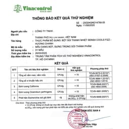 (HOẢ TỐC)  Bột sủi thanh nhiệt Sensa Cools Fizz  6 gói/1 hộp - hàng chính hãng 4