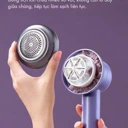 Máy cắt lông xù chính hãng ChiGo -màn hình led thông minh 3 cấp độ sạc,sạc tepy-c lưỡi dao 6 cánh 2