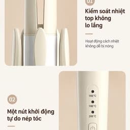 MÁY UỐN TÓC XOĂN TỰ ĐỘNG CHIGO 32MM – 3 MỨC NHIỆT – ĐẦU UỐN PHỦ GỐM CAO CẤP – THIẾT KẾ CHỐNG BỎNG 7
