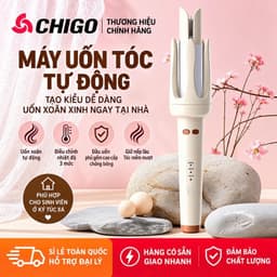 MÁY UỐN TÓC XOĂN TỰ ĐỘNG CHIGO 32MM – 3 MỨC NHIỆT – ĐẦU UỐN PHỦ GỐM CAO CẤP – THIẾT KẾ CHỐNG BỎNG 8