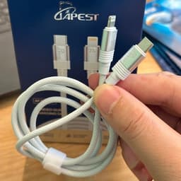 Cáp Sạc Nhanh 27W APEST AP-D27 Type-C to Li-ninq Bọc Dù và Nguyên Bản Cao Cấp Cho IP Bảo Hành 12 Tháng 8