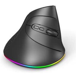 Chuột Không Dây Bluetooth + Usb Receive 2.4 Công Thái Học RICHTECH - MX101, 3 Mức DPI, Êm, Led RGB 9