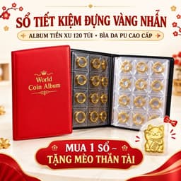 Sổ đựng tiền xu, v àng , đựng tiền tiết kiệm, album sưu tâp. 1
