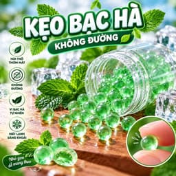 KẸO BẠC HÀ KHÔNG ĐƯỜNG – VỊ BẠC HÀ TỰ NHIÊN 1