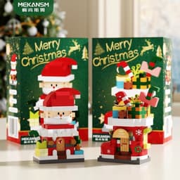 Bộ Lắp Ghép 6in1 Chủ Đề Noel Giáng Sinh, Đồ Chơi Xếp Hình Ông Già Noel Người Tuyết, Quà Tặng Cho Bé 4