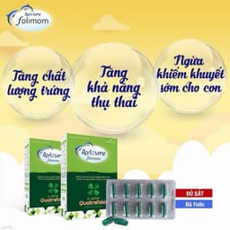 Viên uống bổ trứng đều kinh Avisure Folimom hỗ trợ bổ trứng cho phụ nữ chuẩn bị mang thai 30 viên 4
