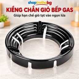 Kiềng Chắn Gió Bếp Gas Tiết Kiệm Gas – Vòng Gom Nhiệt Chống Trượt Bếp Ga Cao Cấp 2 Lớp 1