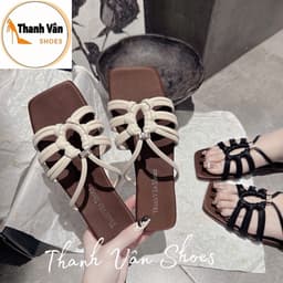 (X0196) Dép bệt nữ quai dây mảnh kéo khoá_Thanh Vân Shoes_Dép nữ/dép thời trang 9