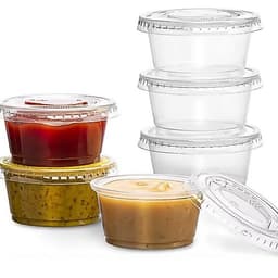 combo 1-5 dây hộp đựng nước chấm 100 hũ -60ml 20oz có nắp cốc đựng nước chấm, tương ớt giá sỉ, dùng 1 lần tiện lợi 3